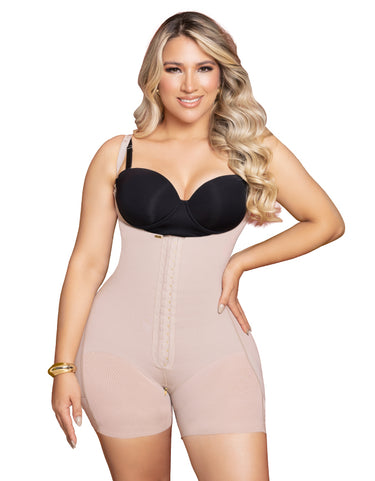 Short levanta cola 222641 beige Fajitex - short faja colombiano, vista frontal