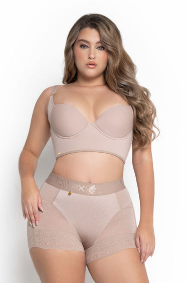 Cinturilla reloj de arena 224640 beige Fajitex - cinturilla colombiana, ángulo 6