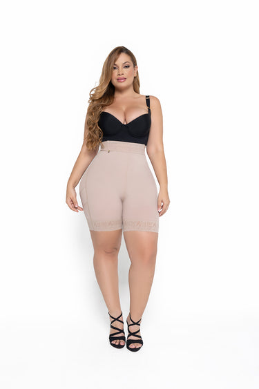 SHORT TIPO FAJA MEDIA PIERNA TALLE ALTO REF. 024580