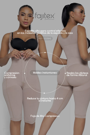 FAJA HASTA LA RODILLA BROCHE CENTRO ESPALDA ALTA REF. 022841