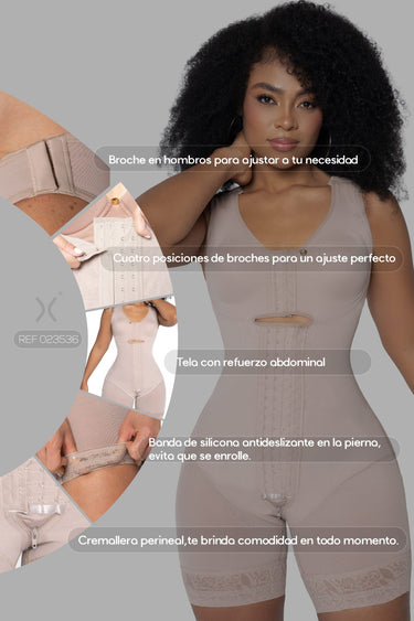 FAJA MODELADORA RELOJ DE ARENA MEDIA PIERNA CON BRASIER Y EFECTO LEVANTA COLA