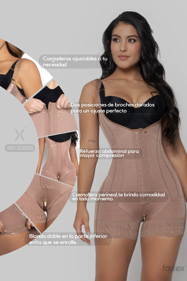 FAJA LUXURY EXTRA CORTA ESPALDA ALTA 2 BROCHES REF. 502631