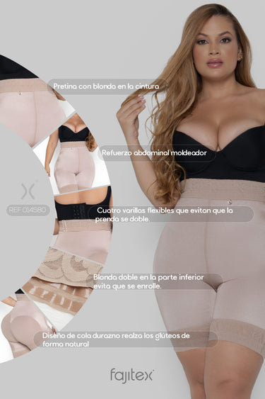 SHORT TIPO FAJA MEDIA PIERNA TALLE ALTO REF. 014580