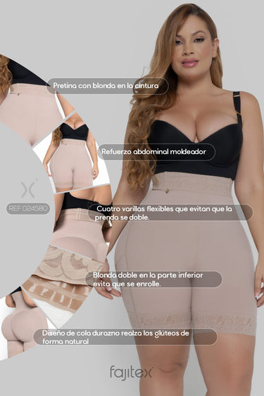 SHORT TIPO FAJA MEDIA PIERNA TALLE ALTO - 024580 - IMAGEN INFORMATIVA