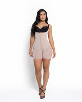 Faja Marilyn colombiana 222541 beige Fajitex - faja moldeadora media pierna, frontal