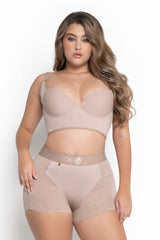 Cinturilla reloj de arena 224640 beige Fajitex - cinturilla colombiana, ángulo 6