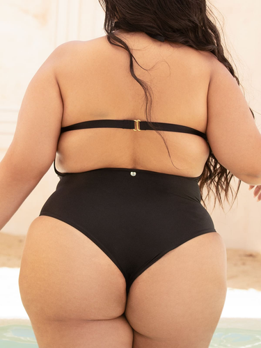Vestido de baño con compresión, con amarre en el cuello - Fajas Fajitex