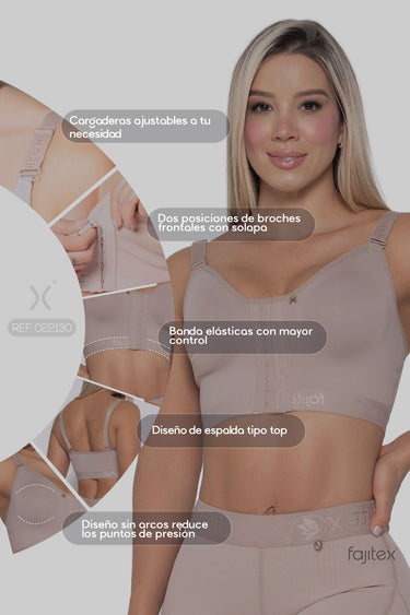BRASIER DE CONTROL CON TIRAS REMOVIBLES  REF. 022130