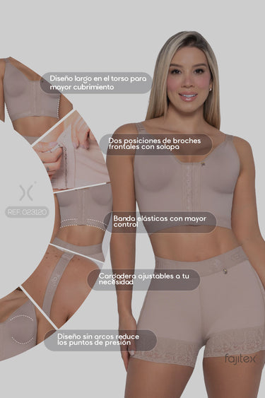 BRASIER CONTROL CON TIRAS REMOVIBLES REF. 023120