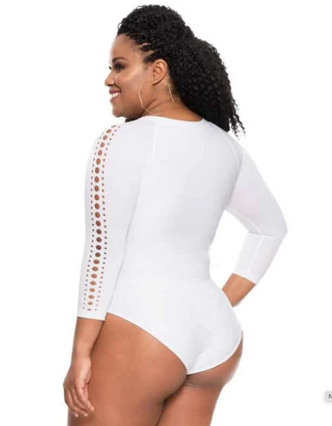 Vestido de baño entero manga larga, 523007 - Fajas Fajitex