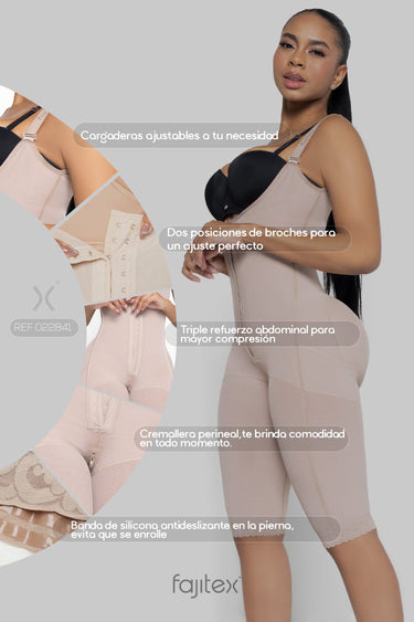 FAJA HASTA LA RODILLA BROCHE CENTRO ESPALDA  ALTA REF. 022841