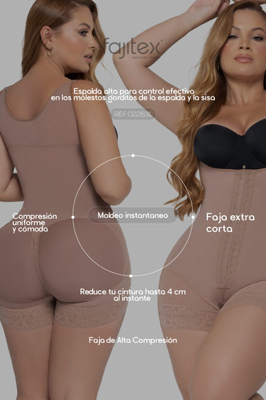 FAJA ESPALDA ALTA EXTRA CORTA  REF. 022631