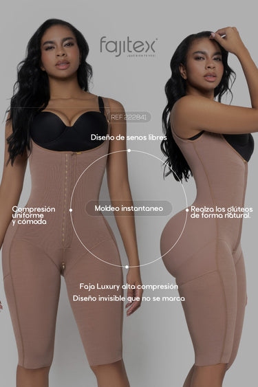 FAJA LUXURY HASTA LA RODILLA ESPALDA ALTA REF. 222841