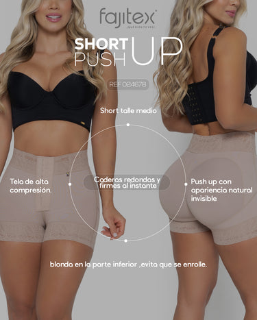 SHORT CORTO TALLE MEDIO 2 BROCHES - 024678 - IMAGEN INFORMATIVA 2